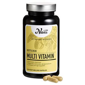 Nani naturlig multivitamin med høj optagelighed 150 kapsler