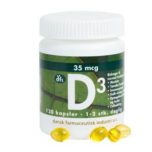 D3-vitamin, 35 mcg - 120 kaps.