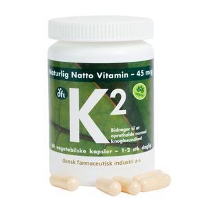 Naturlig Natto vitamin K2 45 mcg