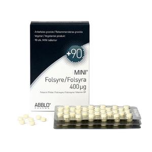 ABBLO Folsyre mini tabletter med 400µg.