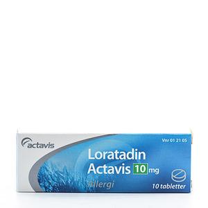 Loratadin Actavis 10 mg - 10 tabletter
