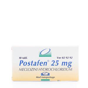 Postafen 25 mg - 10 tabletter