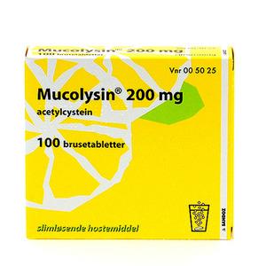 Mucolysin 200mg Citron - 100 brusetabletter