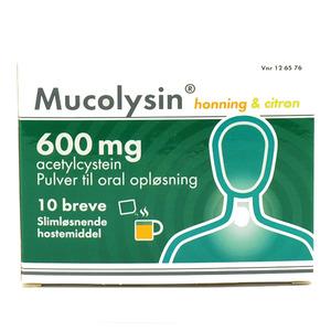 Mucolysin 600 mg pulver til oral opl. - 10 stk.