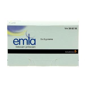 Emla creme 5 x 5 g + 12 plastre