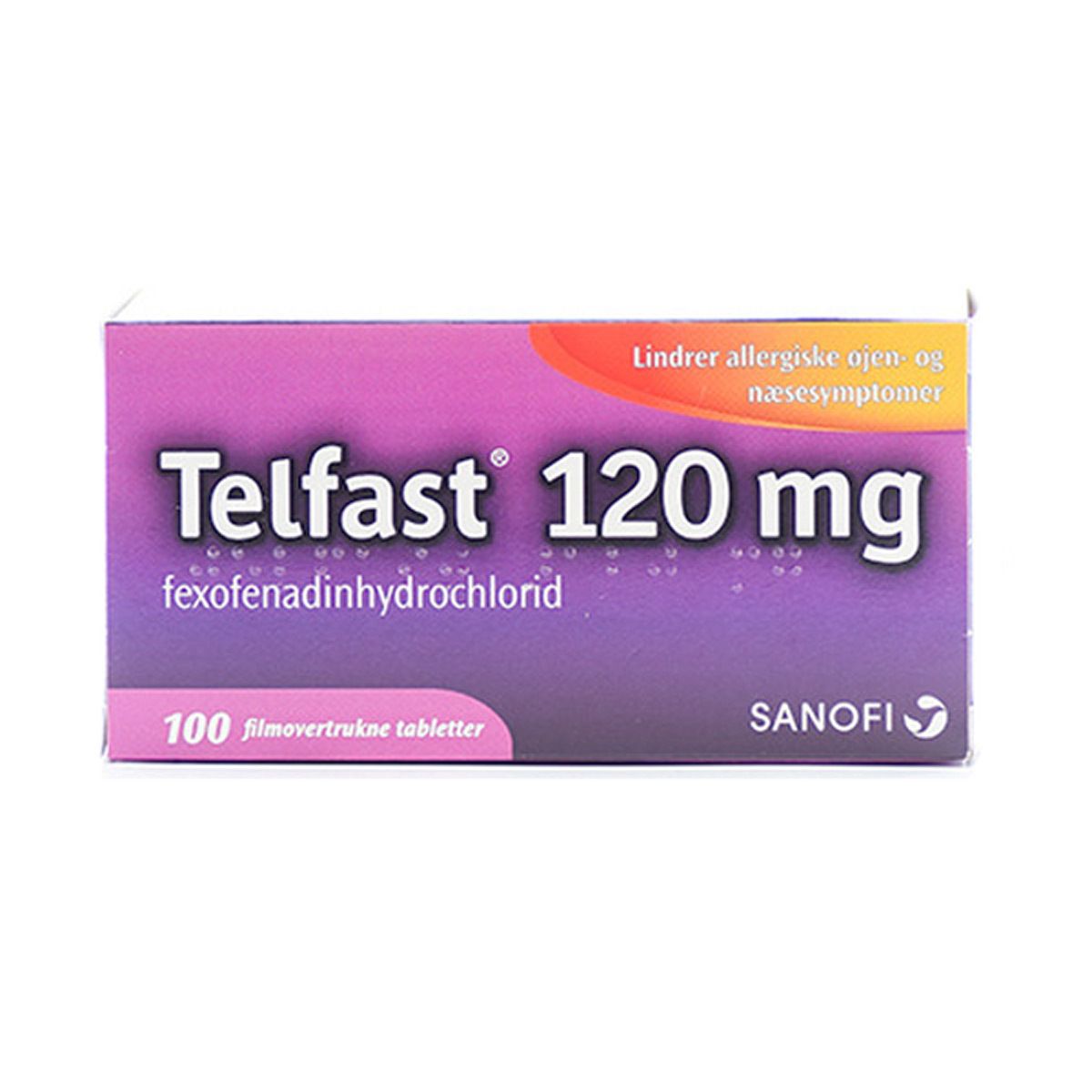 Telfast 120 mg - 100 stk. - Med24.dk