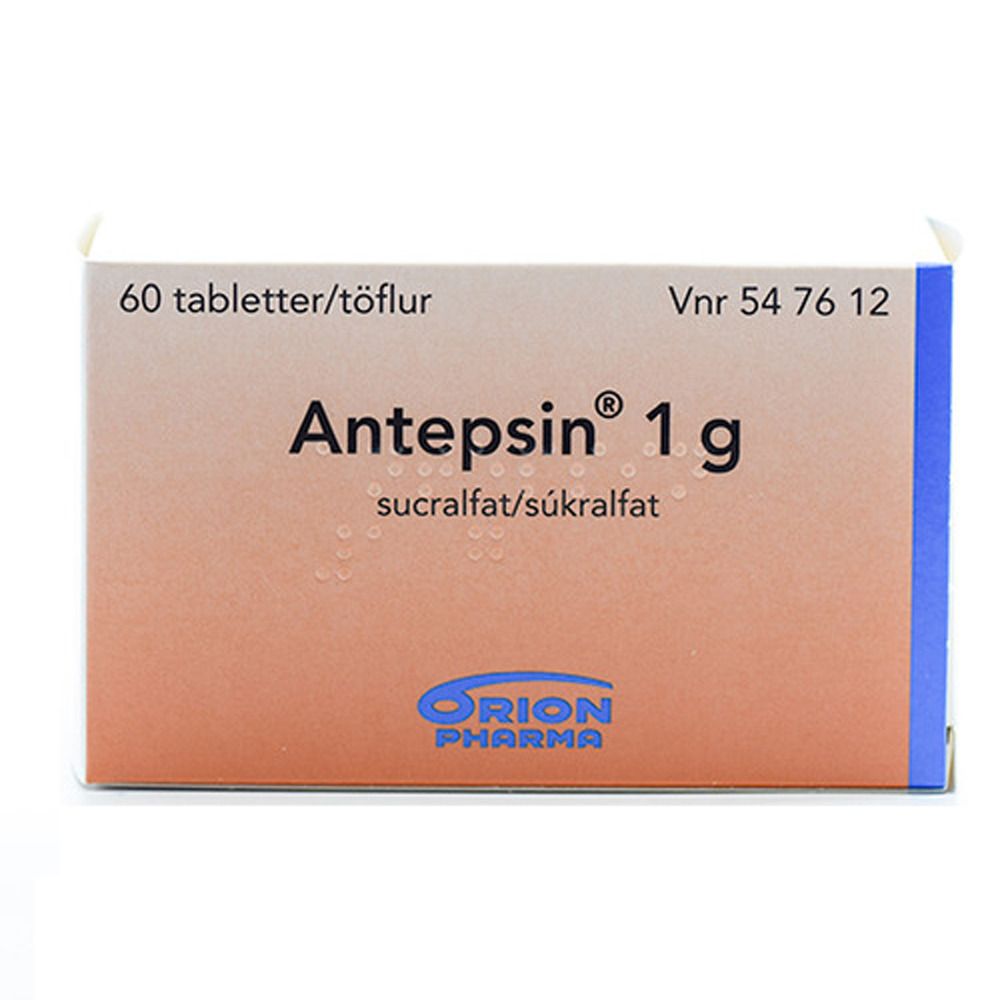 Antepsin 1 g - 60 tabletter - Med24.dk