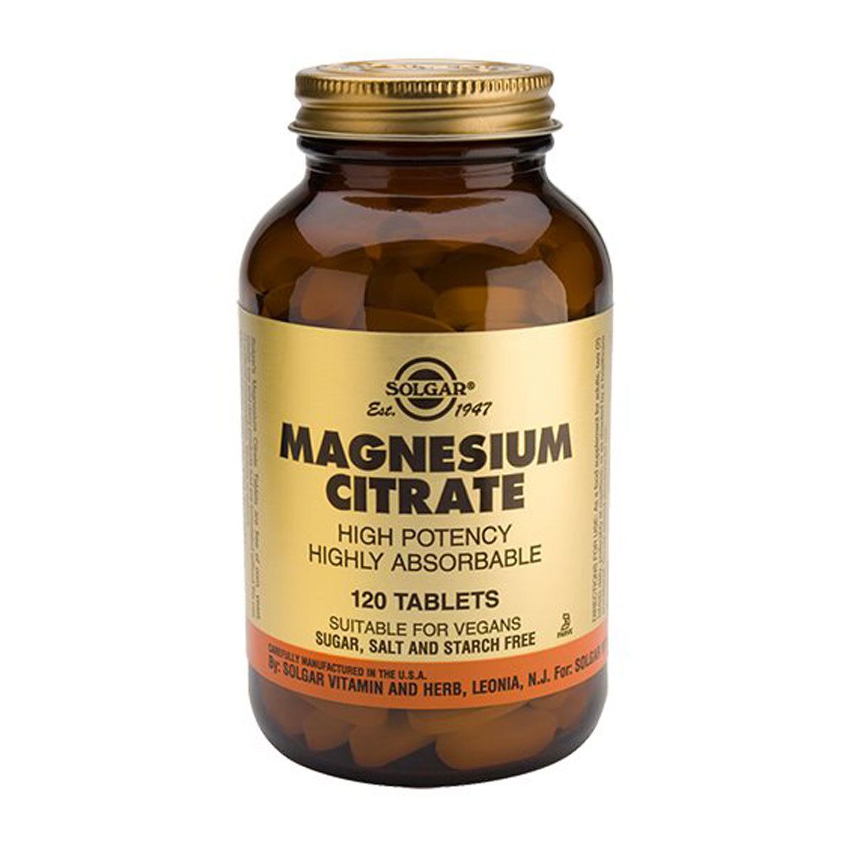 Køb Solgar Magnesium citrat (120 stk) billigt hos med24.dk