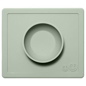 Ezpz happy bowl, skridsikker skål i silikone - støvet grøn Billede af Ezpz happy bowl, skridsikker skål i silikone - støvet grøn