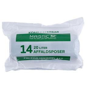 Maistic Komposterbare affaldsposer 20 L - 14 stk