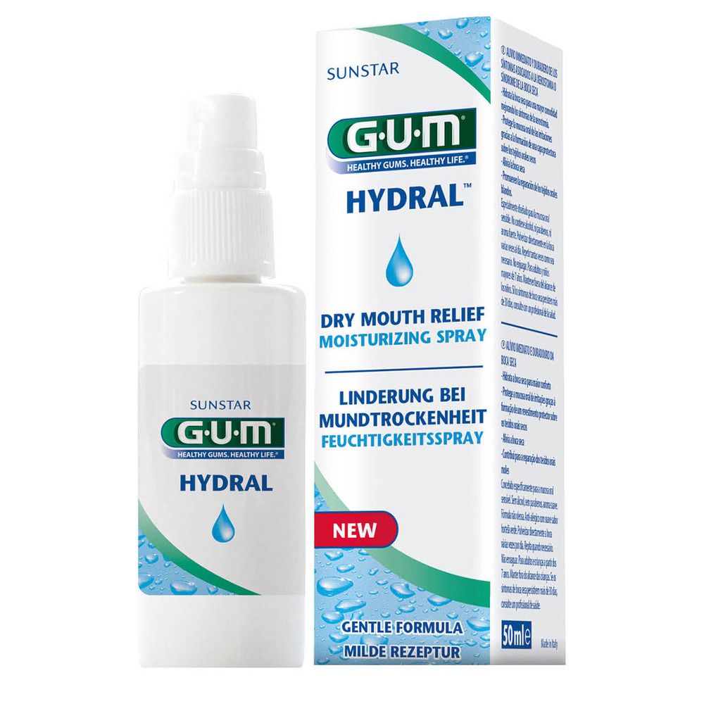 Køb Gum Hydral mundspray 50 ml billigt hos Med24.dk