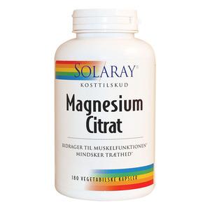 Solaray Magnesium Citrat 180 vegetabilske kapsler