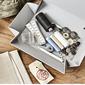Uhmm Box No 1. Light Grey Box/Petrol Strap - 1 stk