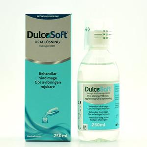Dulcosoft oral opløsning, behandler hård mave, makrogol 4000, 250 ml