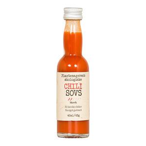 Plantemageren Chili sovs rød "stærk" Ø - 40 ml