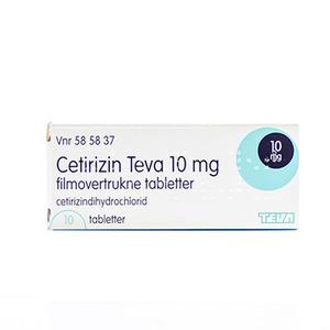 Cetirizin Teva 10 mg - tabletter
