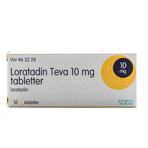 Loratadin Teva 10 mg - 10 tabletter