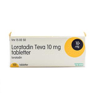 Loratadin Teva 10 mg - 100 tabletter