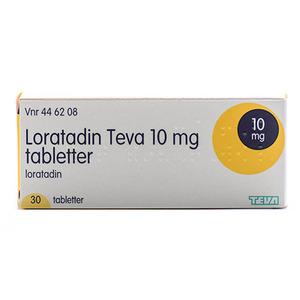 Loratadin Teva 10 mg - 30 tabletter