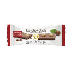 5: EASIS Lys Chokoladebar m. Nødder - 24 g