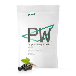 Puori PW1 Whey Protein - Blackcurrant Økologisk proteinpulver - Med24.dk