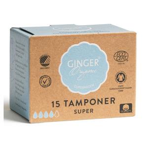 Ginger Organic økologiske super tamponer - Med24.dk