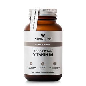 Wild Nutrition Vitamin B6 kosttilskud hormonbalance energi - Med24.dk