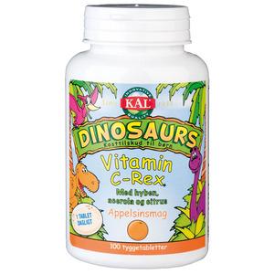 DinoSaurs vitamin C-rex til børn 100 tyggetabletter