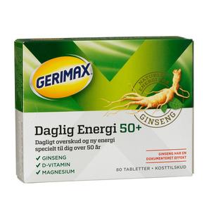 Gerimax Grøn Daglig Energi 50+ 80 tabletter