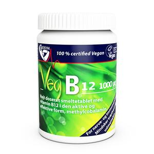 Biosym Veg B12 vitamin vegansk kosttilskud - Med24.dk