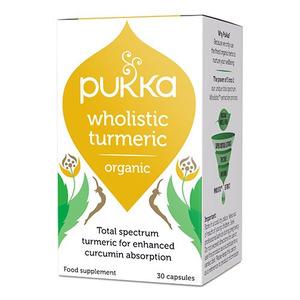 Pukka wholistic turmeric gurkemeje - 30 kap