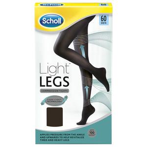 Scholl Light Legs kompression tights i sort 60 den - med24