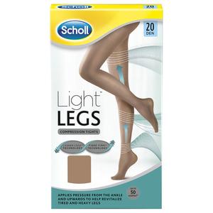 Scholl Light Legs tights med kompression i beige 20 den - med24