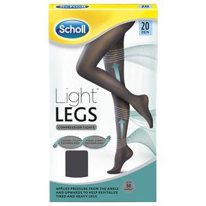 Scholl Light Legs tights i sort 20 den - med24