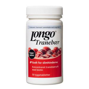 Longo Tranebær kosttilskud urinvejsinfektion blærebetændelse tyggetabletter - Med24.dk