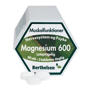 Berthelsen Magnesium 600 90 vegetabilsk tabletter - med24
