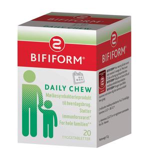 Bifiform Daily Chew mælkesyrebakterier 20 stk. - med24
