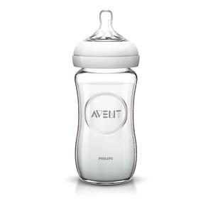 Philips Avent Natural sutteflaske i glas, 240 ml - 1mdr +
