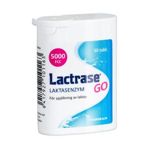 Lactrase GO laktose kosttilskud tabletter fordøjelse - Med24.dk