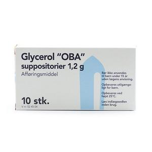 Glycerol 1,2 g Suppositorier - 10 stk