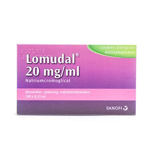 Lomudal Øjendråber Enkeltdosisbeholder 20 mg/ml - 100 x 0,35 ml