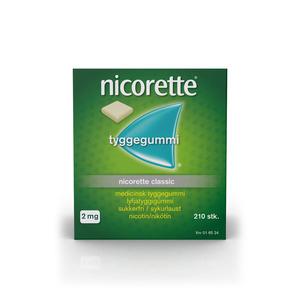 Nicorette Tyggegummi (Classic), 2 mg - 210 stk