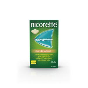 Nicorette Tyggegummi (Fruitmint), 4 mg - 30 stk