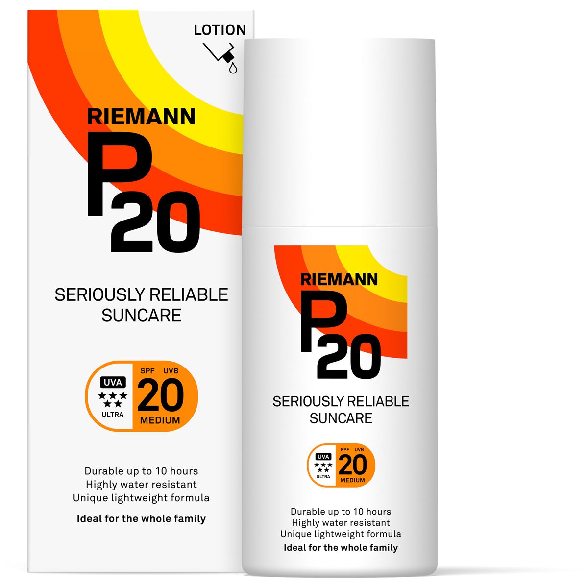 Rouse at styre vedholdende Køb Riemann P20 Lotion SPF 20 - 200 ml - billigt hos med24.dk