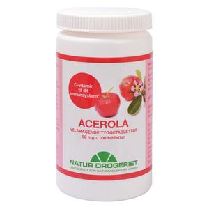 Natur-Drogeriet Acerola natural 90 mg - 100 tabletter