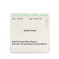 Sterilt vand Mini-plasco Parenteral anvendelse - 20 x 10 ml