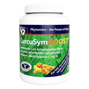 Biosym CurcuSym Boost indeholder gurkemeje i en letoptagelig form 120 kapsler