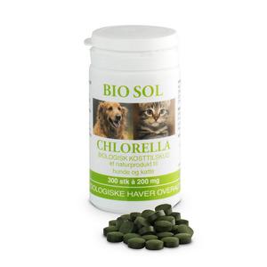 BioSol Chlorella til vet. brug - 300 tabl.
