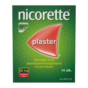 Nicorette Nikotin Invisi Plaster - 25mg/16t - 14 stk.
