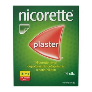 Nicorette Nikotin Invisi Plaster - 15mg/16t - 14 stk.